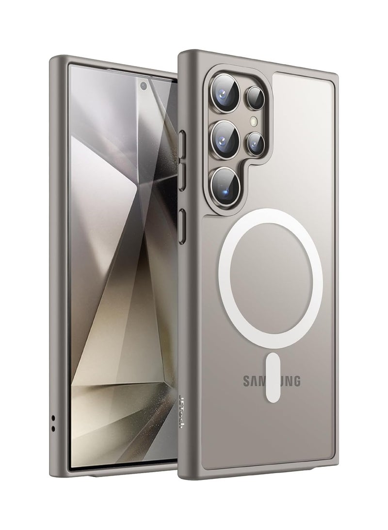 ACLIX Magnetic Case for Samsung Galaxy S25 Ultra 5G 6.9inch, Translucent Matte Back, Shockproof Magnetic Case Compatible with MagSafe, for Samsung Galaxy S25 Ultra (Natural Titanium) - Image 1