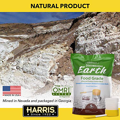 Harris Diatomaceous Earth Food Grade, 5lb with Powder Duster Included in The Bag, OMRI Listed Approved for Organic Use - Image 2