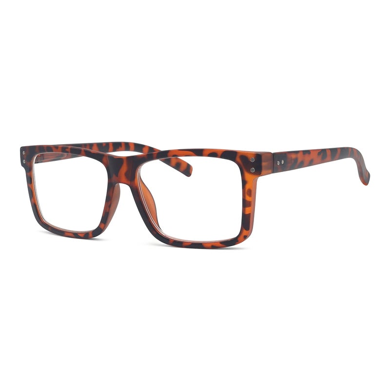 Eyekepper Oversize Reading Glasses Square Large Frame Readers for Men and Women Tortoise 125