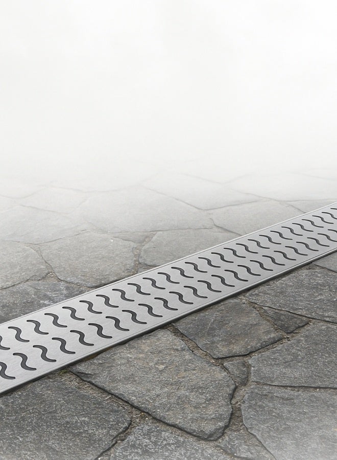 Dakota Galvnized Steel Gratting with Platic Body 100x10 cm | A-125 Load Class for Kitchen, Water Rain Storm, Wet Room, Garden Area and all Indoor and Out Door Spaces (1Mtr Length ) 100x10 Poly Propline Plastic, Loading A-125(1.5 Ton)-Made in Italy - Image 2