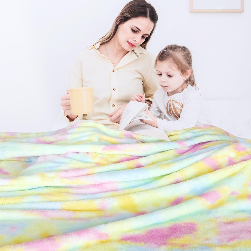 MUGD Blankets Fuzzy Soft Fleece Throw Blanket Cozy Soft Warm Throw Blanket for Bed - Image 3