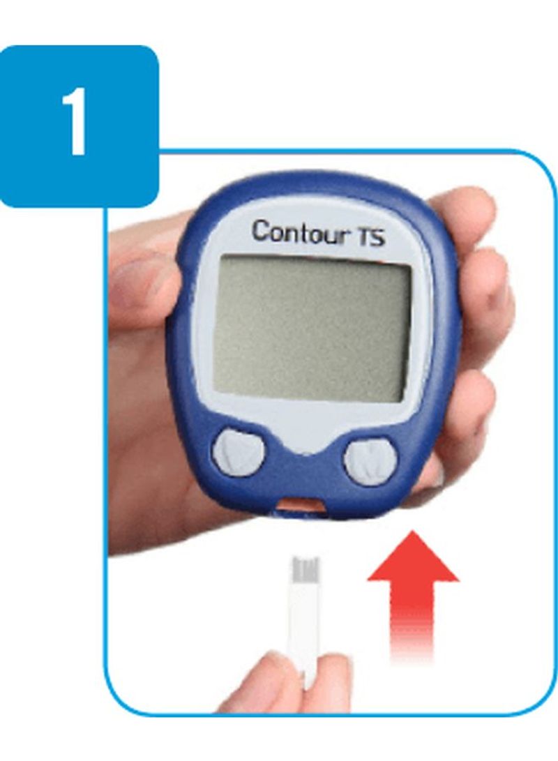 BAYER مجموعة شرائط اختبار سكر الدم كونتور تي إس 50 قطعة - Image 3