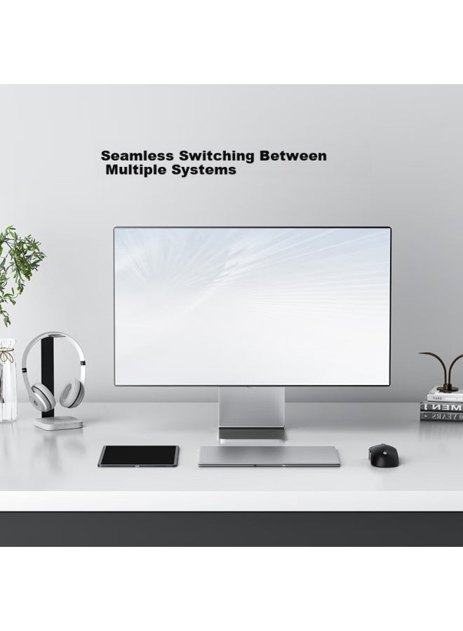 JD.com Jd Jingzao M7 Star Flash Tri-mode Mouse Wireless High-end Office Wired/bluetooth/2.4g Lightweight Compatible With Mac Huawei Lenovo Windows White - Image 3