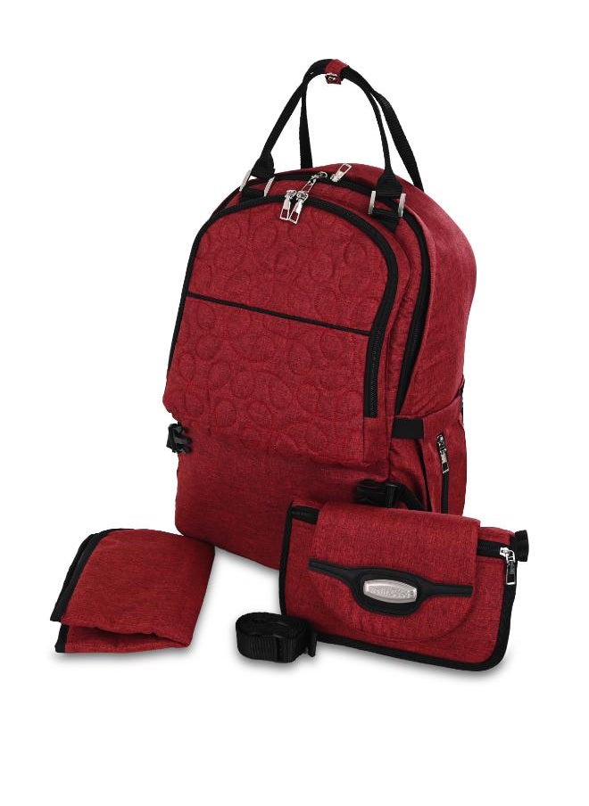 Petit bebe Diaper bag premuim go dark red  - Image 3