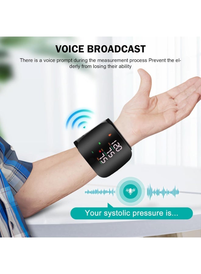 Digital Wrist Blood Pressure Monitor – Automatic BP Machine with Adjustable Cuff, Large Display, Voice Guidance & Carrying Case - Image 5