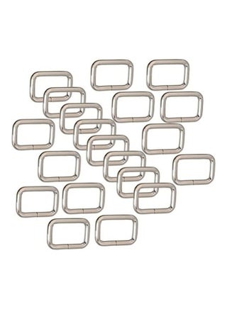 Pack Of 20 Rectangle Metal D Ring Silver - pzsku/ZCD6FDD72D77064C880FBZ/45/_/1685534614/ba9f14a4-8858-4c99-9b35-6719e5fcad1f