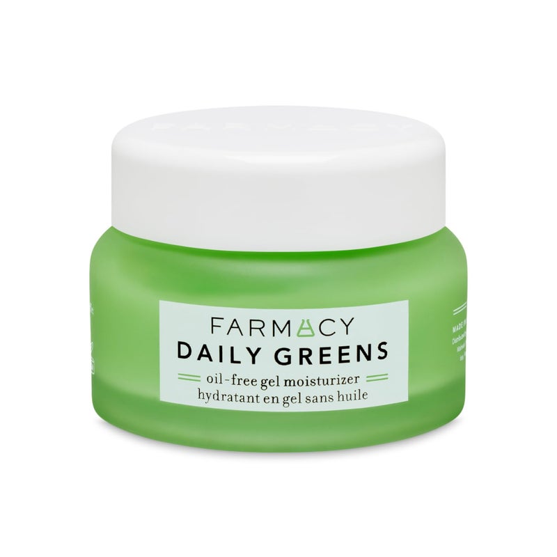 Farmacy Daily Greens Face Moisturizer - Oil Free Facial Moisturizer with Polyglutamic + Hyaluronic Acid - Gel Facial Cream that Reduces Shine, Clears Pores + Balances Oil - Fragrance-Free (50ml) - Image 1