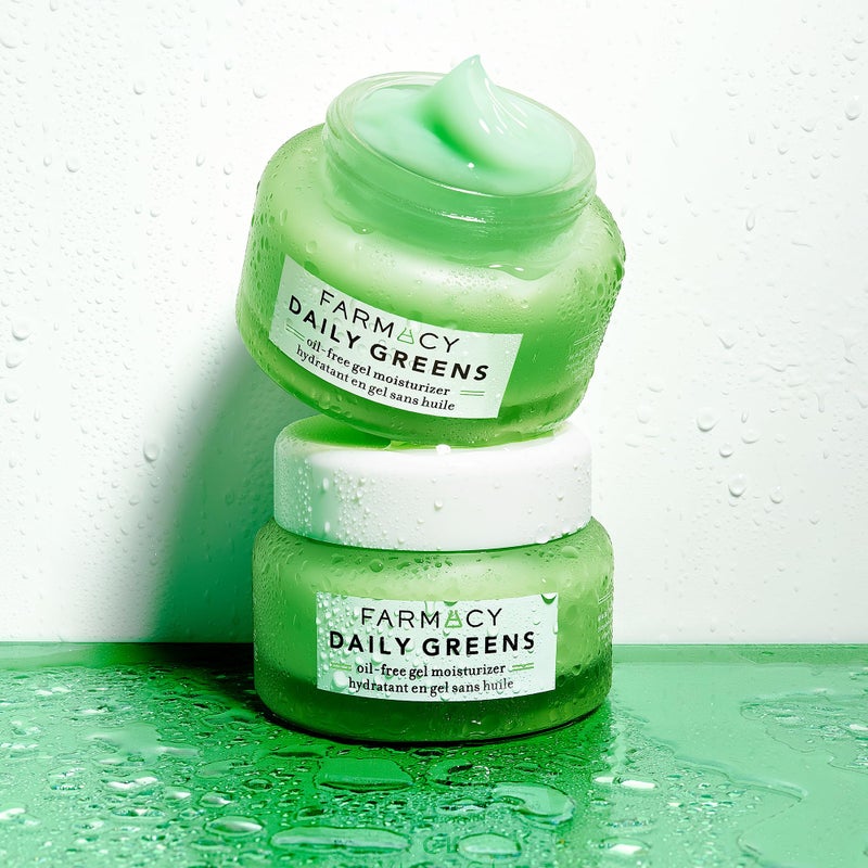 Farmacy Daily Greens Face Moisturizer - Oil Free Facial Moisturizer with Polyglutamic + Hyaluronic Acid - Gel Facial Cream that Reduces Shine, Clears Pores + Balances Oil - Fragrance-Free (50ml) - Image 5