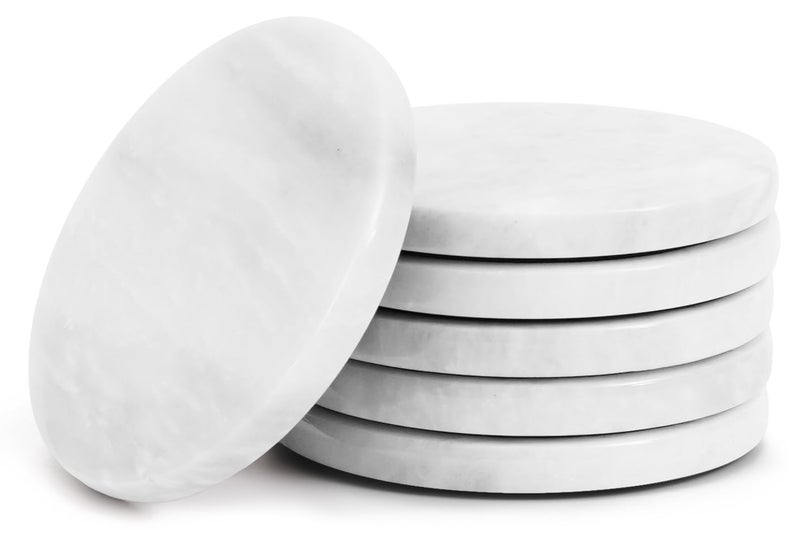 راديكالن قواعد أكواب رخامية من Radicaln مصنوعة يدويًا على شكل نجمة مقاس 3.5 بوصة للمنزل والمطبخ، مجموعة من 6 قواعد أكواب مثالية للمشروبات - Image 1