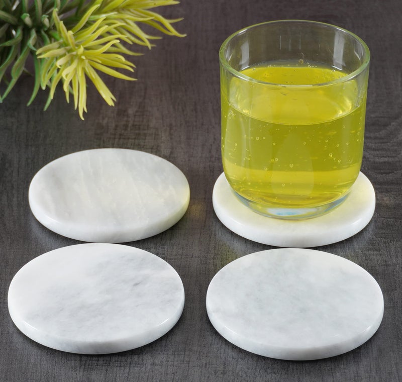 راديكالن قواعد أكواب رخامية من Radicaln مصنوعة يدويًا على شكل نجمة مقاس 3.5 بوصة للمنزل والمطبخ، مجموعة من 6 قواعد أكواب مثالية للمشروبات - Image 5