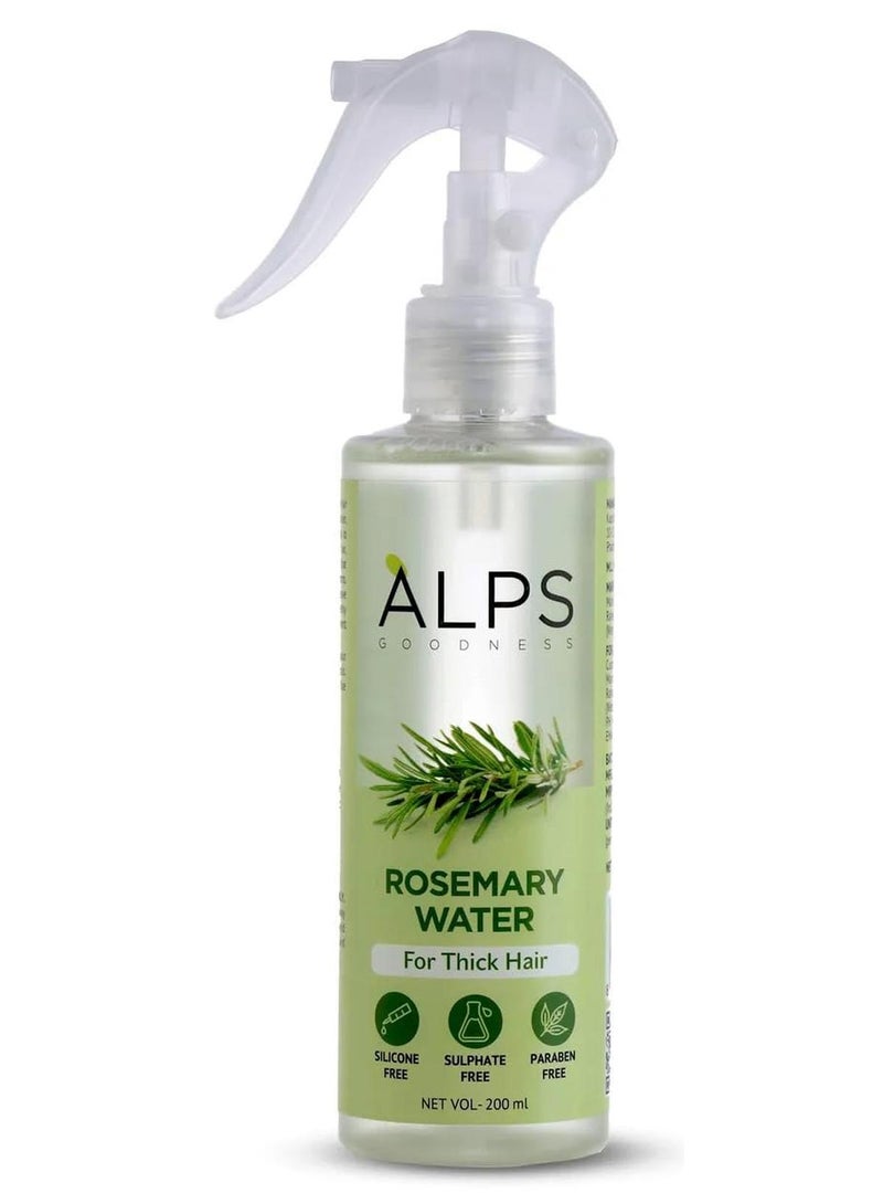 Alps Goodness Rosemary Water Refill Pack For Hair Growth 200 ml Hair Spray for Regrowth Rosemary Mist Adds Shine Helps Reduce Hairfall Strengthens Hair Suitable For All Hair Types - Image 1