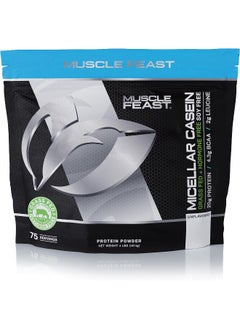Muscle Feast Micellar Casein Protein, All Natural Pasture Raised Hormone Free Soy Free, Unflavored, 4Lb  - Image 1