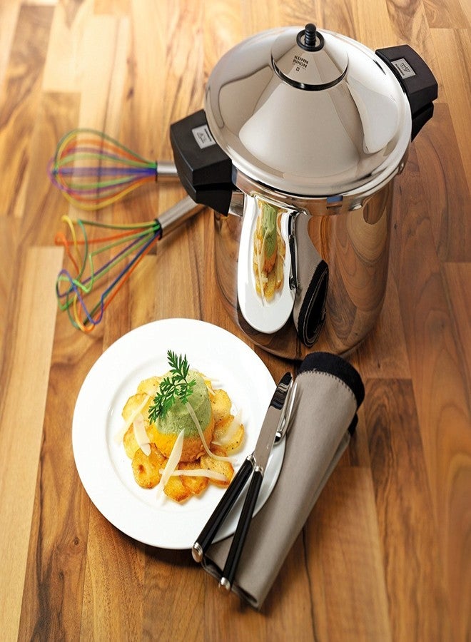 Kuhn Rikon COLORI® Silicone Balloon Whisk - For Mixing, Baking & Cooking - Non-Stick Safe, Stainless Steel Handle, Dishwasher Safe, 8 Inch, Rainbow - Image 3