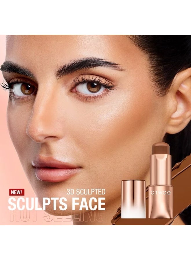 O.TWO.O Face Contour & Highlight Stick (Color 2-Beige) - Image 2