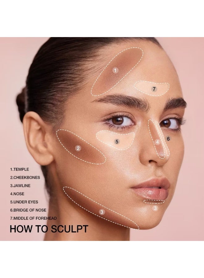 O.TWO.O Face Contour & Highlight Stick (Color 2-Beige) - Image 4