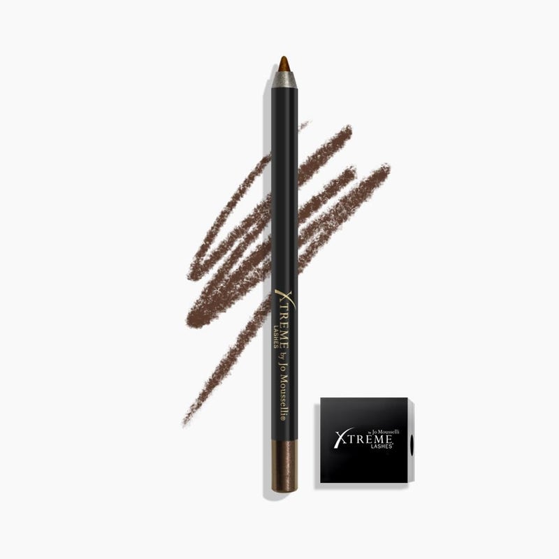 Xtreme Lashes GlideLiner Long Lasting Eye Pencil with Sharpener, Xpresso, 0.04 Oz, Waterproof Makeup, Gel Formula, Blendable, Smudge, Fade, & Sweat Proof - Image 1