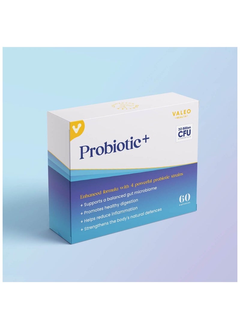 Probiotic+ 20 Billion Cfus With 4 Probiotic Strains Supports Digestive Health, Immune Function, And Gut Flora Balance 60 Capsule