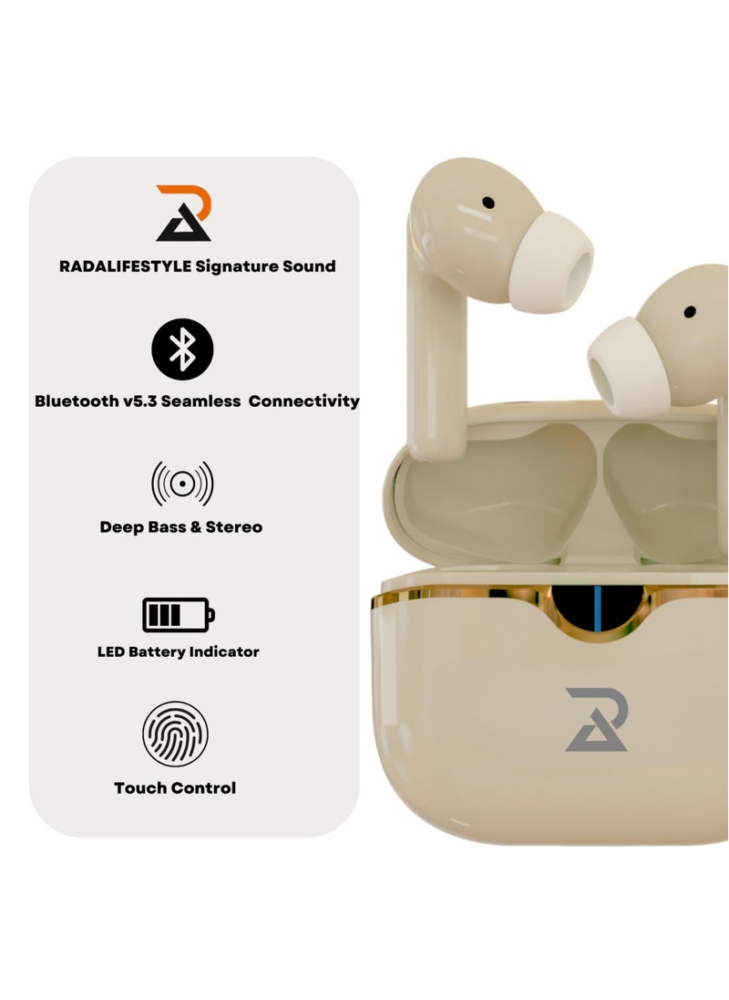 RADALIFESTYLE - Air 1 Wireless Bluetooth TWS In Ear Earbuds With ENC & Dynamic Driver - Image 1
