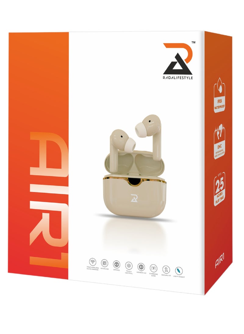 RADALIFESTYLE - Air 1 Wireless Bluetooth TWS In Ear Earbuds With ENC & Dynamic Driver - Image 1