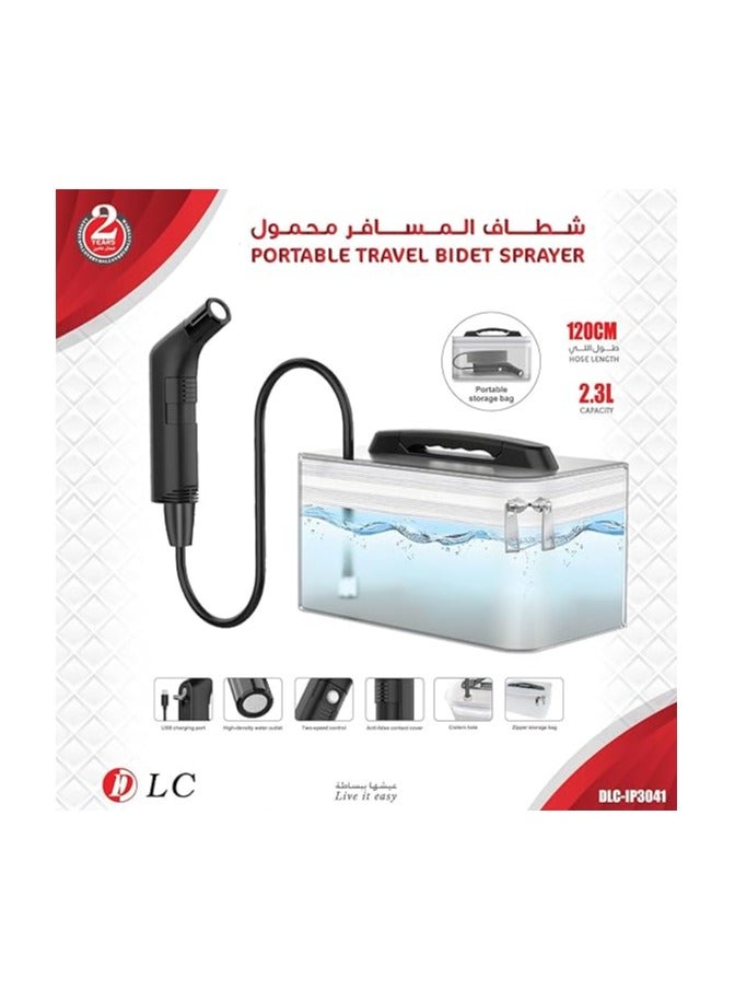 DLC Electric Shattaf Personal Travel Bidet Sprayer Kits Shower Spray Clean with 2.3L Water Storage Rechargeable - Image 5