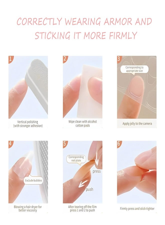 Aeenioy 24 Press On Nails, Almond Shape Nail Extensions for Women with Jelly Glue, Quick Fix Artificial Nails for Dailys Wear and Special Occasions, Reusable False Nails Extension Kit - Image 4