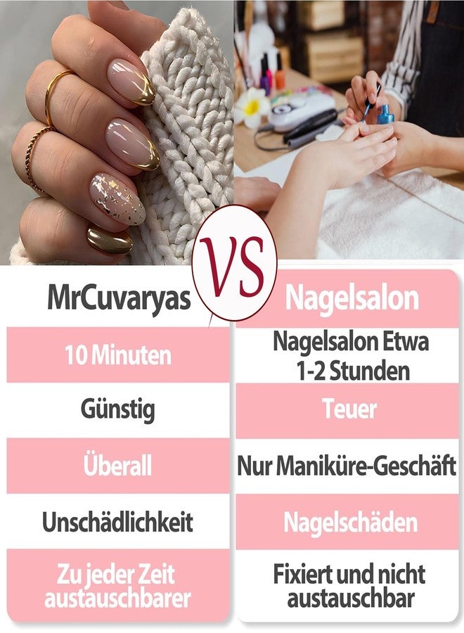 Aeenioy 24 Press On Nails, Almond Shape Nail Extensions for Women with Jelly Glue, Quick Fix Artificial Nails for Dailys Wear and Special Occasions, Reusable False Nails Extension Kit - Image 3