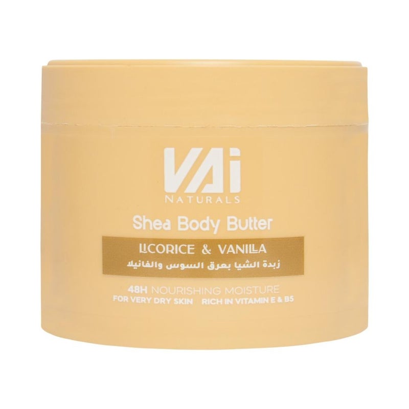 VAI Naturals Shea Butter with Licorice 300ml - Image 1