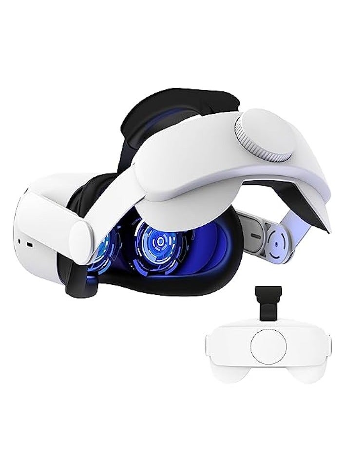 بروماس متوافق مع حزام الرأس Oculus Quest 2 ملحقات الواقع الافتراضي البديلة لـ Meta Quest 2 عصابة رأس ناعمة مريحة قابلة للتعديل بحجم Elite Strap - Image 1