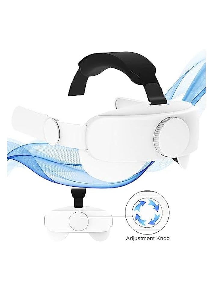 بروماس متوافق مع حزام الرأس Oculus Quest 2 ملحقات الواقع الافتراضي البديلة لـ Meta Quest 2 عصابة رأس ناعمة مريحة قابلة للتعديل بحجم Elite Strap - Image 4