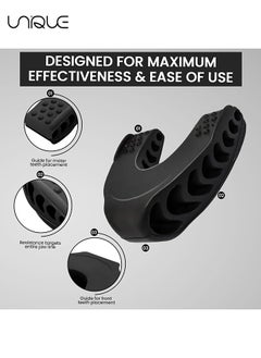 Unique 3PCS Jaw Exerciser for Men & Women, 3 Resistance Levels Silicone Jaw Toner for Beginner, Intermediate & Advanced Users, Jawline Exerciser & Jawline Shaper  (White/Grey/Black)  - Image 3