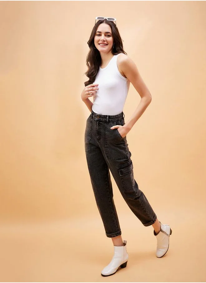 ساسافراس Ribbed Round Neck Tank by Styli