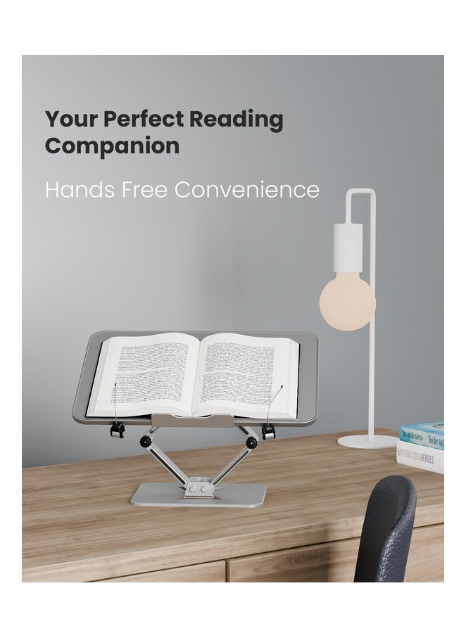 Moxedo - Moxedo Multi-Functional Laptop Stand for Desk Adjustable Laptop Riser and Book Stand Holder Compatible with MacBook Pro/Air, Dell, Lenovo, HP, Samsung, for Sizes Up to 17” Devices - Image 1