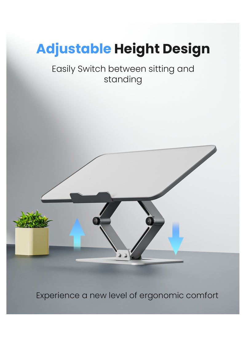 Moxedo - Moxedo Multi-Functional Laptop Stand for Desk Adjustable Laptop Riser and Book Stand Holder Compatible with MacBook Pro/Air, Dell, Lenovo, HP, Samsung, for Sizes Up to 17” Devices - Image 1
