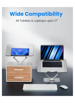 Moxedo Moxedo Multi-Functional Laptop Stand for Desk Adjustable Laptop Riser and Book Stand Holder Compatible with MacBook Pro/Air, Dell, Lenovo, HP, Samsung, for Sizes Up to 17” Devices  - Image 2