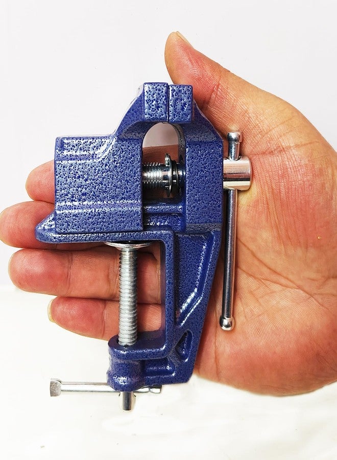 MYTEC Mini Table Clamp, 2.0" blue, Small Bench Vice, Upgraded cast steel manufacturing Jewelers Hobby Clamps Craft Repair Tool Portable Work Bench Vise - Image 1