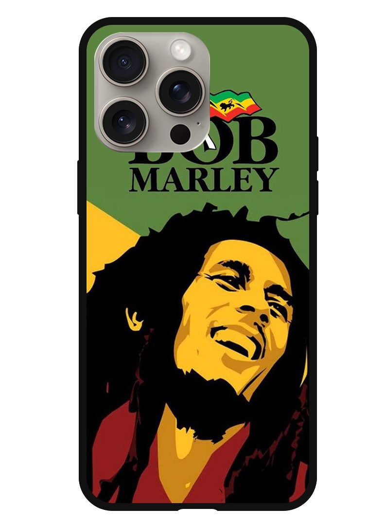 Theodor Protective Case Anti Scratch Shock Proof Bumper Cover For iPhone 15 Pro Bob Marley - Image 1