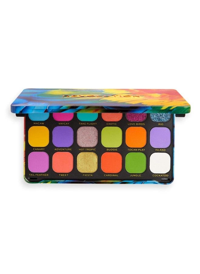 Makeup Revolution - Forever Flawless Bird Of Paradise Eyeshadow Palette Purple Eyeshadows Palette; Long Wearing And Easily Blendable Eye Makeup Palette With Shimmary & Matte Finish 20 G - Image 1