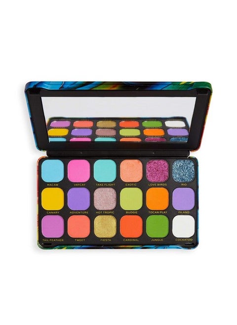 Forever Flawless Bird Of Paradise Eyeshadow Palette Purple Eyeshadows Palette; Long Wearing And Easily Blendable Eye Makeup Palette With Shimmary & Matte Finish 20 G