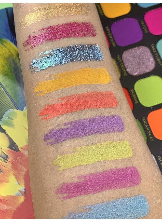 Makeup Revolution - Forever Flawless Bird Of Paradise Eyeshadow Palette Purple Eyeshadows Palette; Long Wearing And Easily Blendable Eye Makeup Palette With Shimmary & Matte Finish 20 G - Image 1