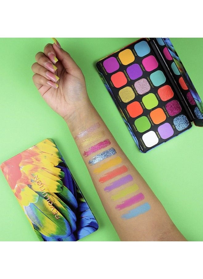 Makeup Revolution - Forever Flawless Bird Of Paradise Eyeshadow Palette Purple Eyeshadows Palette; Long Wearing And Easily Blendable Eye Makeup Palette With Shimmary & Matte Finish 20 G - Image 1