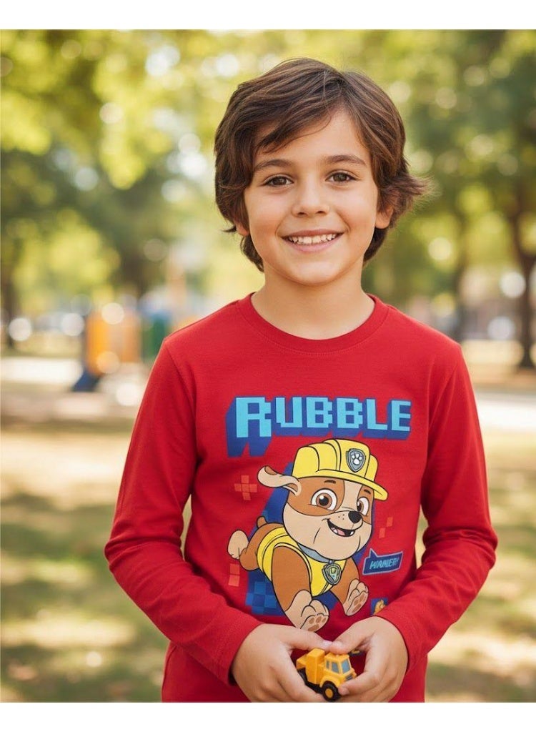 نيكلوديون باو باترول تي شيرت باو باترول للأولاد بأكمام طويلة من Kids TV - Image 2