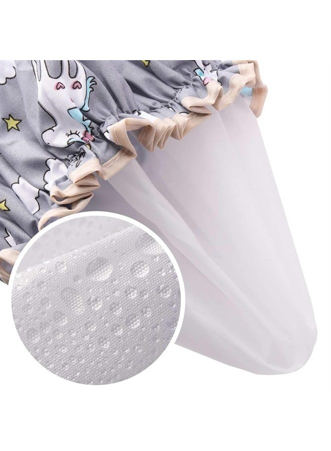 Tbestmax Unicorn Shower Caps for Long/Thick Hair, Cute Hair Cover for Women and Girl, Waterproof Bath Hat, Double Layer Bonnet - Image 4