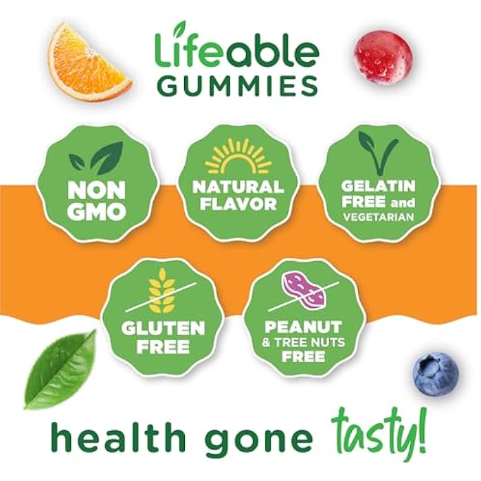 Lifeable Cranberry Gummies for Women | Great Tasting Cranberry Supplement | for Urinary Tract Health, Bladder & Kidney Support | Vegan and Non GMO Cranberries | 60 Count - Image 5