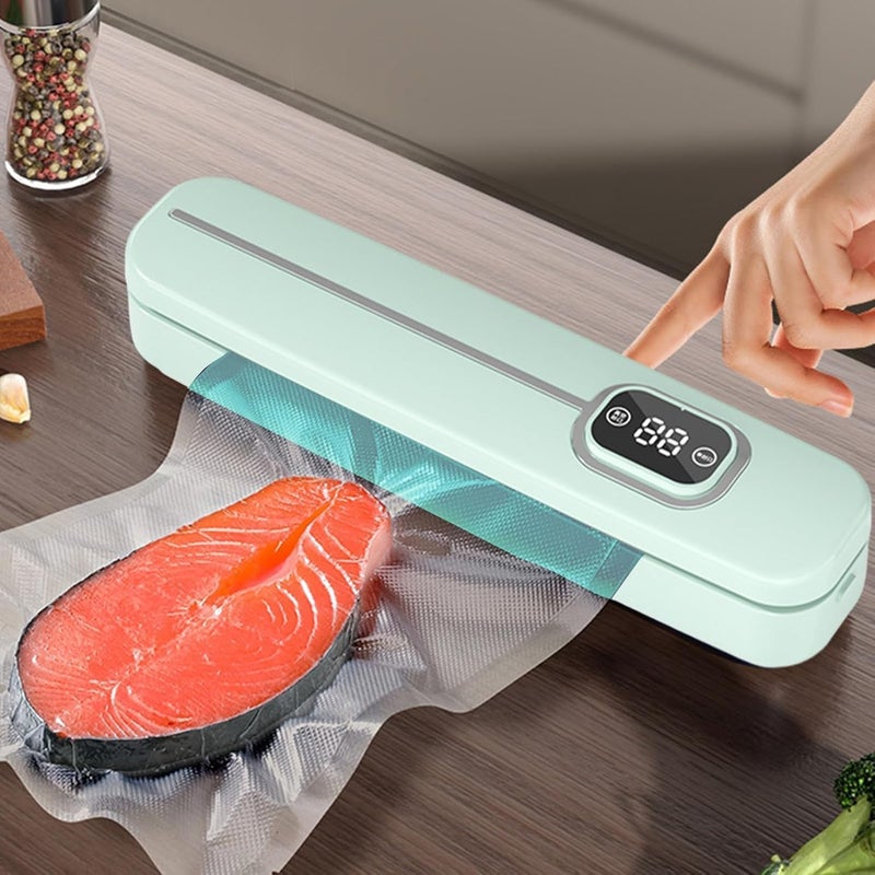HENIRAG Vacuum Sealer Kitchen Packaging Machine Vacuum Sealer Machine for Food Storage Automatic Air Sealing System for Dry and Food Vacuum Packer Home Automatic Packing Sealing MachineDESIGN2 - Image 4