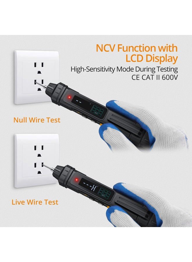 Neoteck Digital TRMS Multimeter 6000 Counts Voltage Tester Non-Contact with LCD Display for AC/DC Voltage, Resistance, NCV, Continuity, Capacitance, Diode - Image 3