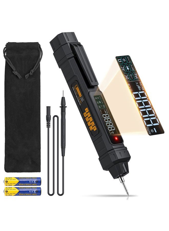 Neoteck Digital TRMS Multimeter 6000 Counts Voltage Tester Non-Contact with LCD Display for AC/DC Voltage, Resistance, NCV, Continuity, Capacitance, Diode - Image 1