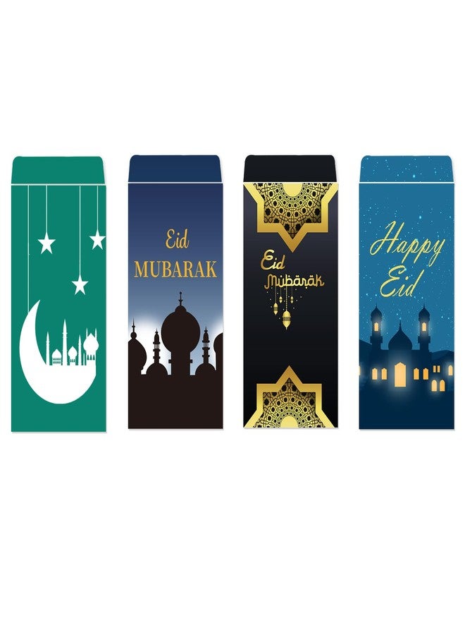 Remarkabel 24 Pcs Eid Mubarak Money Envelopes 2.88x6.5 Inch Ramadan Mubarak Cash Gift Card for Ramadan Eid Mubarak Anniversary Cash Muslim Party Decoration - Image 1