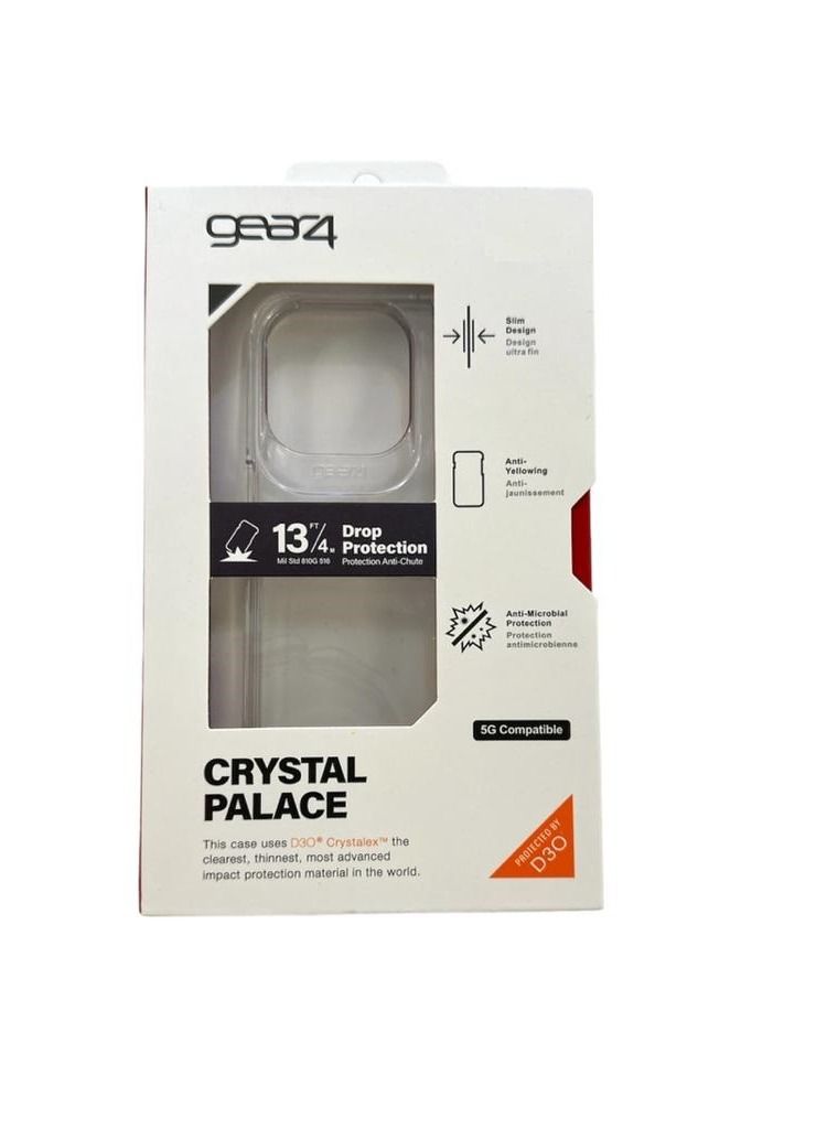 جيرفور جراب لهاتف أيفون 14 برو ماكس مع حماية متقدمة ضد الصدمات معتمدة من D3O بتصميم رفيع متين شفاف - Image 2