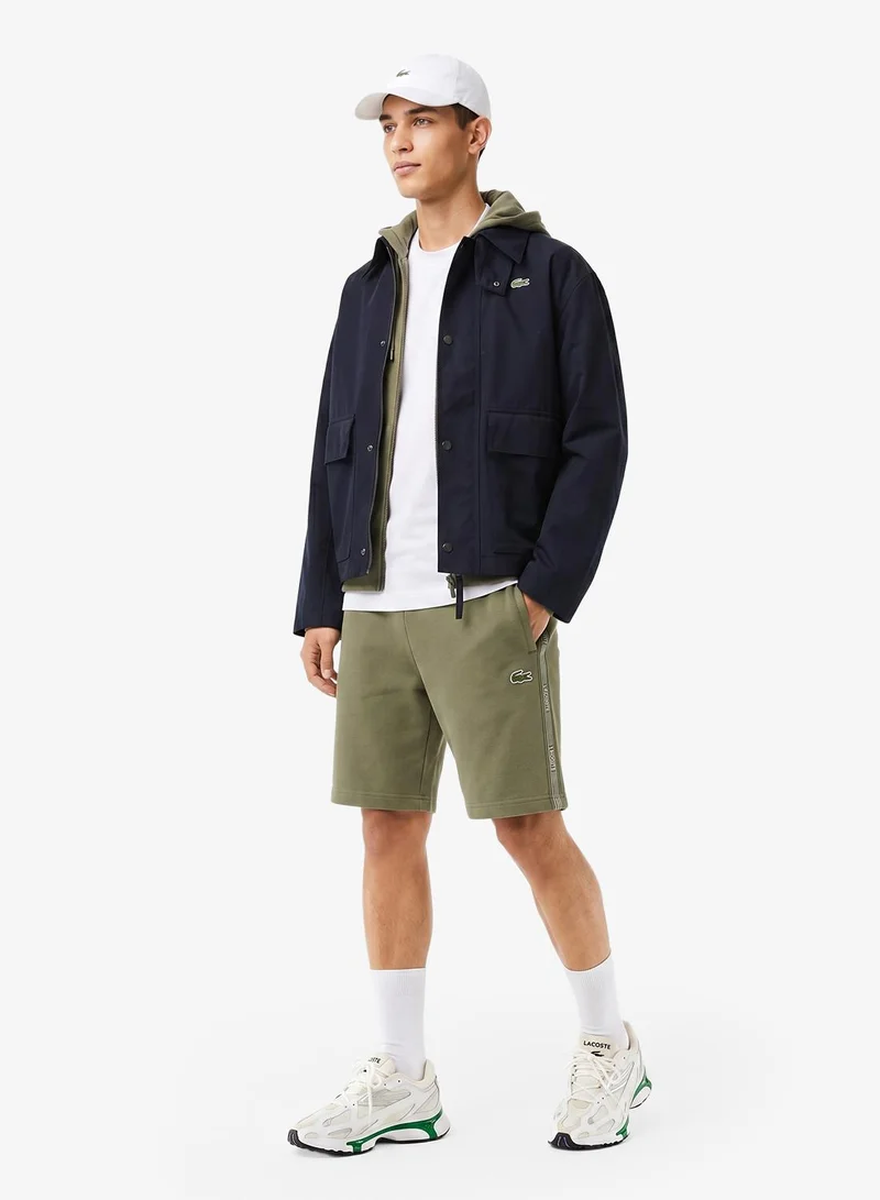 Lacoste  Striped Band Fleece Shorts for Men | Best Price UAE