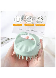 LKTOCAFT 2 PCS Scalp Massager Shampoo Brush with HairBand, Soft Silicone Bristles and Wheat Straw Scalp Scrubber, Dandruff Removal and Hair Growth, Wet Dry Hair Scalp Care  - Image 4